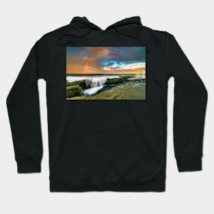 Double rainbow sunset Hoodie